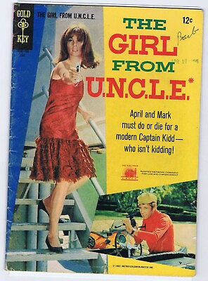 #ad THE GIRL FROM UNCLE 3 4.0 QUALIFIED 2 MISSING PAGES GOLD KEY GLOSSY NICE QQ $8.99