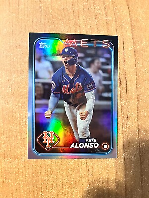 #ad 2024 Topps Series 1 Pete Alonso #20 Rainbow Foil Parallel METS $5.59