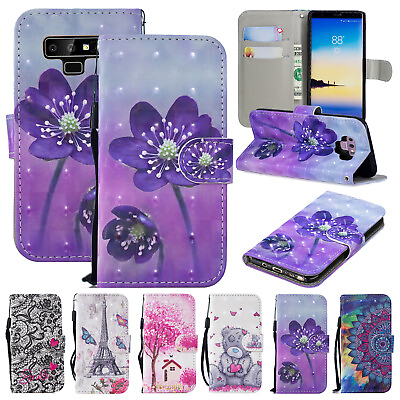 #ad Cute Pattern Leather Wallet Case Cover For Samsung Galaxy S20 S10 S9 S8 Note 20 $8.99