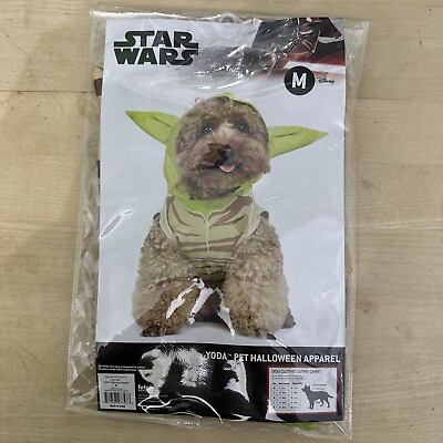 #ad Fetch for Pets Halloween Disney Yoda Dog Costume Size Medium $3.88