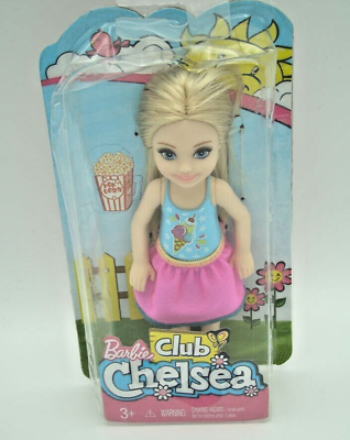#ad 2016 Club Chelsea Girl Movie NightPopcorn Blue Tank Top Barbie Mattel DMG BOX $10.99