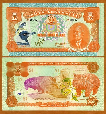 #ad South Australia $1 2021 Limited Private Issue Wombat David Unaipon $4.74