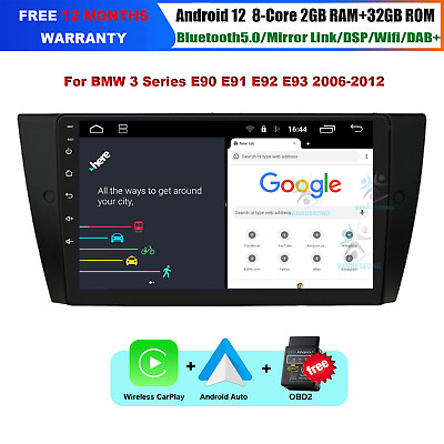 #ad für BMW 3er M3 E90 E91 E92 E93 Autoradio DABWifi Android CarPlay GPS Navigation EUR 299.99