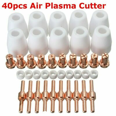 #ad 40 Pcs Air Plasma Cutter Consumables Extend Tips For PT 31 LG 40 Torch CUT 40 50 $16.99