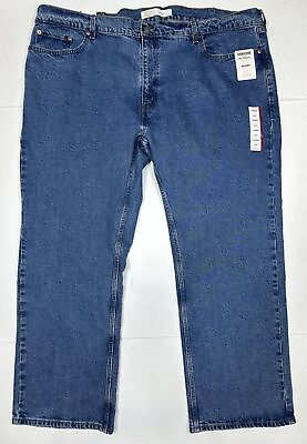 #ad NWT Levi#x27;s Signature Relaxed Dark Denim Jeans Men Size 48x30 Measure 47x31 $30.88