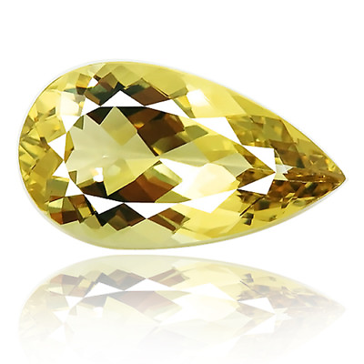 #ad Beryl 24.25ct aaa greenish yellow color 100% natural earth mined from Brazil $854.71