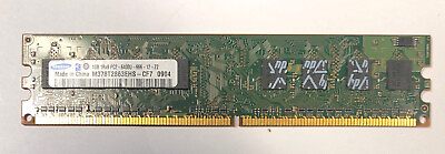 #ad SAMSUNG 1 GB DDR2 Desktop RAM M378T2863EHS CF7 1Rx8 PC2 6400U 666 12 ZZ TESTED $7.00