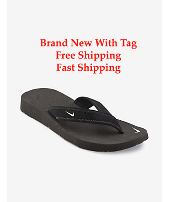 #ad Brand New NIKE CELSO THONG BLACK FLIP FLOP WOMEN Size 5 11 SHIPS SAME DAY $69.99