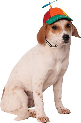 #ad Propeller Hat Pet Dog Costume Small Medium S M Beanie Cap Multi Color Tweedle $13.45
