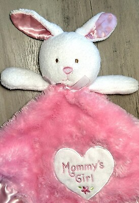 #ad Okie Dokie Lovey Baby Security Blanket Plush Mommy#x27;s Girl Pink Rabbit $17.46