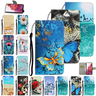 #ad For Samsung Galaxy S23 Ultra S22 S21 S20 Cute Pattern Leather Folio Wallet Case $12.21