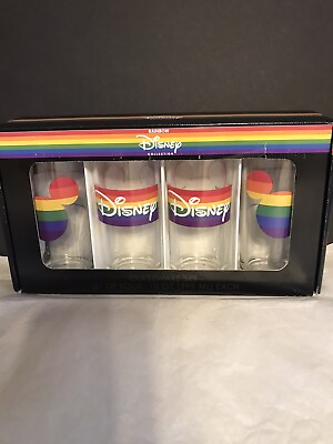 #ad Set of 4 Disney Rainbow Collection Pride Love Mickey Mouse LGBTQ New $19.99
