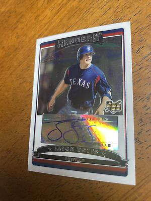 #ad Jason Botts 2006 Chrome Rookie Auto Card #339 Texas Rangers $5.99