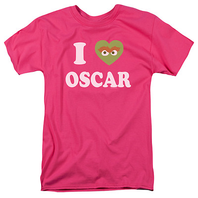 #ad SESAME STREET I HEART OSCAR THE GROUCH Licensed Men#x27;s Graphic Tee Shirt SM 3XL $22.95