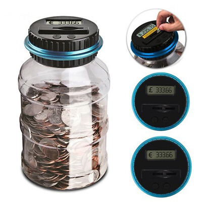#ad Large Piggy Bank for Boys Adults Digital Coin Counting Bank with LCD Counter USA $14.15