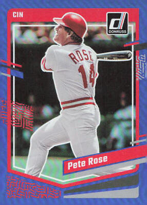 #ad 2023 Donruss Baseball Pete Rose #182 Holo Blue $1.99