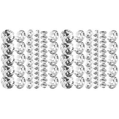 #ad 500PCS Decorative Table Scatter Acrylic Pointed Diamonds Clear Rhinestones Gems $10.92