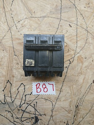 #ad GE General Electric GE THQL32030 3 Pole 30 Amp 240 volt Circuit Breaker $15.99
