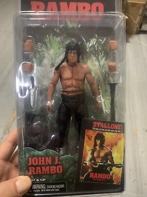 #ad NECA First Blood John J. Rambo Survival Version 7quot; Action Figure IN STOCK $36.99