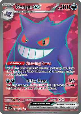#ad Gengar ex 193 162 Temporal Forces 2024 Pokemon TCG Ultra Rare Holo Near Mint NM $19.88