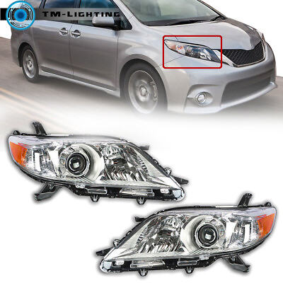 #ad #ad Projector Headlights Headlamps For 2011 2012 2013 Toyota Sienna LeftRight Pair $114.83