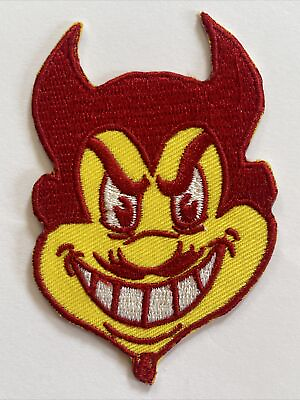 #ad ASU Arizona State University Sun Devils vintage embroidered iron on patch 3 X 2” $5.99