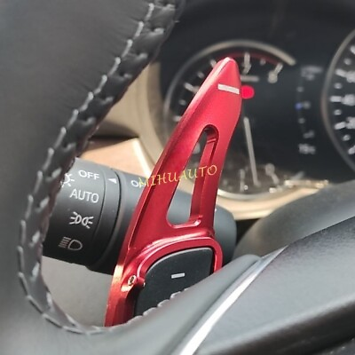 #ad Aluminium Steering Wheel Paddle Shifter Extension For Mazda3 Mazda6 Red $25.58
