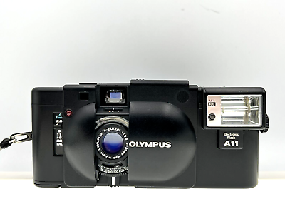 #ad Olympus XA 35mm f2.8 Lens Compact Rangefinder Film Camera w Battery amp; A11 Flash $199.99