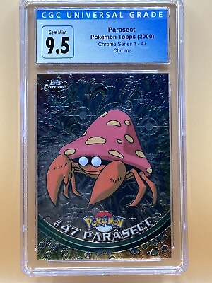 #ad CGC 9.5 now 10 Parasect Topps Chrome Pokemon Holo Foil 2000 Graded Gem Mint $55.00