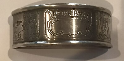 #ad Peter Pan sterling silver Napkin Ring Serviette Holder Unmonogrammed $199.00