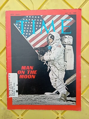 #ad Original July 25 1969 Time Magazine Man on the Moon $39.99