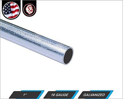 #ad 1quot; Galvanized Round Metal Tube 16 gauge 84quot; inch 7 ft $16.75