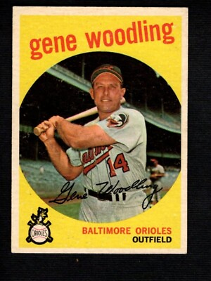 #ad 1959 Topps Gene Woodling #170 VGEX VGEX $2.09