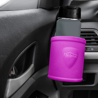 #ad Silicone Auto Holder for Water Bottle Cell Phone Coin Hot Pink For Auto Car SUV $14.99