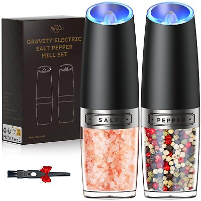 #ad Gravity Electric Salt and Pepper Grinder Set Automatic Shakers Mill Grinder w... $25.05
