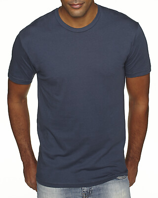#ad NEW Next Level 100% Cotton Men#x27;s Premium Fitted Crew Neck XS XL T Shirt R 3600 $6.79