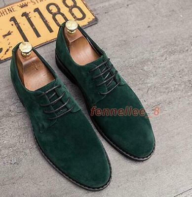 #ad Mens Dress Formal Casual Suede Business Pointy Toe Shoes Oxfords Lace Up British $58.39