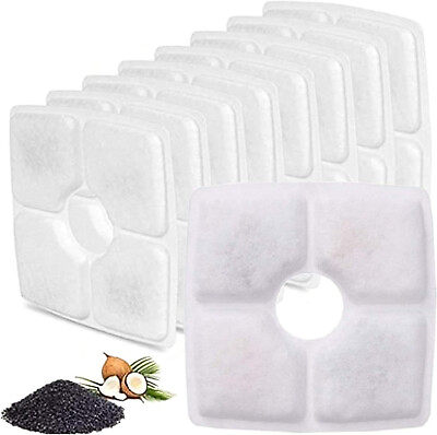 #ad 8 Pack Square Replacement Filters with Three Stage Filtration System $15.95