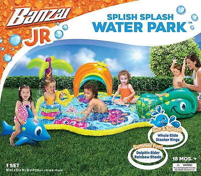 #ad NEW Splish Splash Inflatable Water Park A Backyard Water Park $75.00