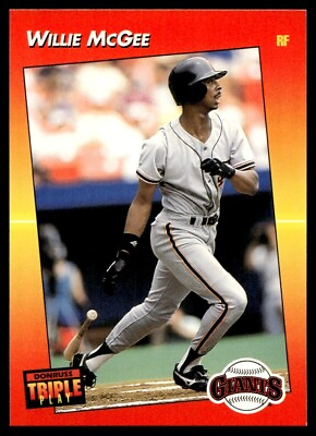 #ad 1992 Triple Play Willie McGee San Francisco Giants #101 $1.99
