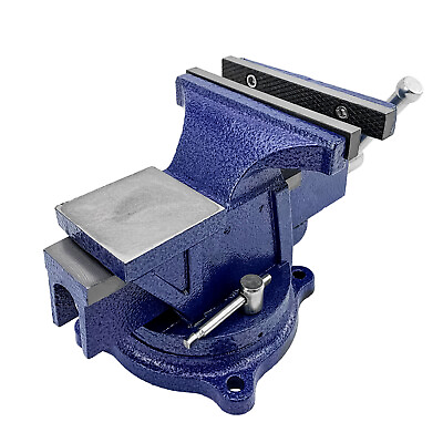 #ad 5 Inch Bench Vise 360° Swivel Base Heavy Duty Bench Vice Table Top Clamp w Anvil $38.99