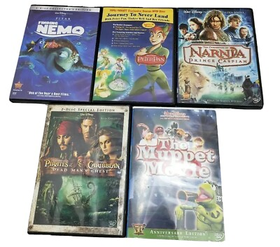 #ad Walt Disney DVDS Children Movies Kids Pixar Finding Nemo Narnia Pirates Muppet $19.99