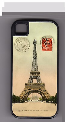 #ad 1909 Vintage Paris Eiffel Tower Postcard Apple iPhone or iPod Case or wallet $14.99