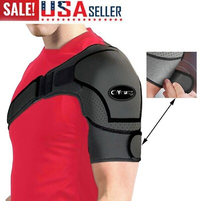 #ad Shoulder Brace Compression Copper Brace Universal Torn Rotator Cuff Pain Relief $13.01
