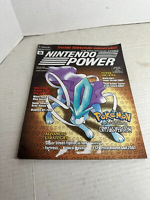 #ad Nintendo Power Magazine Volume 147 August 2001with Poster Pokemon Crystal $19.99