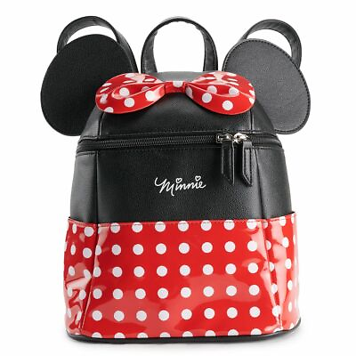 #ad Disney Minnie Mouse Polka Dot Mini Backpack Danielle Nicole Disneyland Bag $49.90