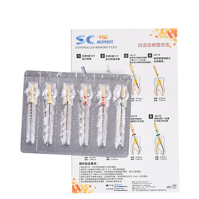 #ad COXO SOCO SC PRO Dental Endodontic Controlled Memory Root Canal NITI Gold Files $12.49