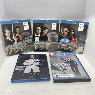 #ad James Bond Blue Ray DVD Set. New amp; Pre Owned Total Of 5 $29.99