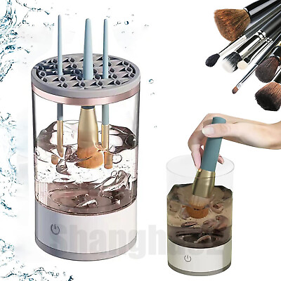#ad Electric Makeup Brush Cleaner Machine Portable Automatic USB Brush Cleaning Tool $15.99