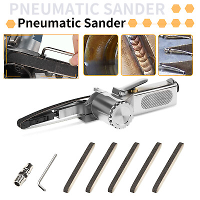 #ad 10*330mm Sanding Belts Air Belt Sander File Finger Sander For Plastic Metal Tool GBP 44.71